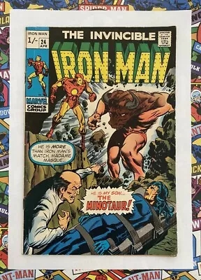 Buy Iron Man #24 - Apr 1970 - Minotaur Appearance! - Fn/vfn (7.0) Pence Copy! • 16.99£
