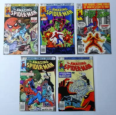 Buy Amazing Spider-Man Lot (5) #204-208 All Newsstand Marvel Comics 1980 • 39.94£