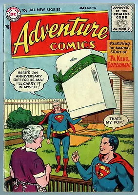 Buy ADVENTURE COMICS #224 W Superboy 1956 • 67.20£