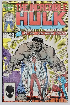 Buy Incredible Hulk #324 (Marvel 1986) Return Of The Grey Hulk! • 19.16£