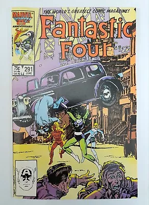 Buy 1986 Fantastic Four 291 NM/NM+.BYRNE.Cover Inspired By Action Comics#1 (1938) • 42.83£