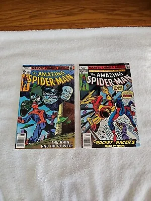 Buy Vintage 1978 Marvel Comics Amazing Spider-Man #181 & 182 Rocket Racer! • 19.76£