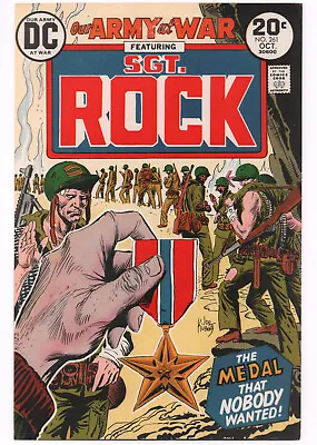 Buy Our Army At War #261 Cover Proof - Sgt. Rock - Joe Kubert's File Copy W COA 1973 • 119.82£