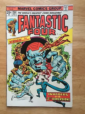 Buy Marvel Fantastic Four  Comic No 158 Bronze Age 25c  Issue  1970's • 25£
