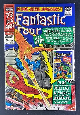 Buy Fantastic Four Annual (1963) #4 FN+ (6.5) 1st App Quasimodo Human Torch Thing • 59.91£