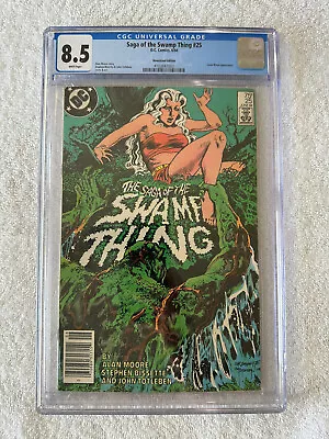 Buy Saga Of The Swamp Thing #25 (1984, DC) CGC 8.5 1st Cameo App Constantine • 71.05£