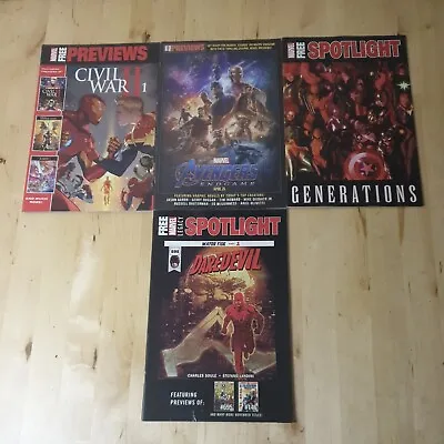 Buy Marvel Previews/Spotlight Bundle Of 4 Comic Books From The Mid-2010s • 4.99£
