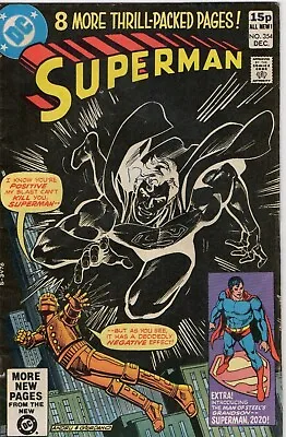 Buy DC Comics 'Superman' #354 Dec 1980, UK Release 15p, O.J. Simpson Good Condition • 3.65£