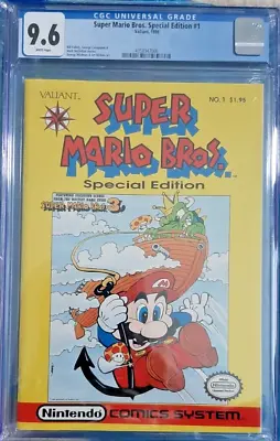 Buy Super Mario Brothers Special Edition #1 CGC 9.6 NM+ Nintendo Valiant 1990 K34 • 189.74£