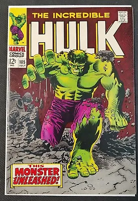 Buy Incredible Hulk #105 (1968) Silver Age 1st Missing Link VF/NM • 237.18£