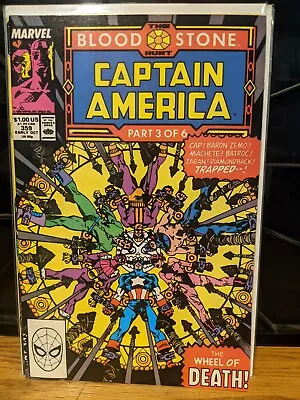 Buy Captain America 359 KEY 1st Cameo App Crossbones VF Marvel Comics • 6.40£