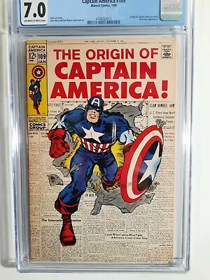 Buy Captain America #109  CGC 7.0 Off White-White  • 134.04£