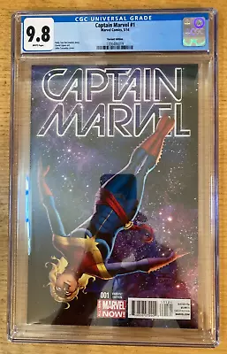 Buy Captain Marvel #1  (2014) - 1:50 John Cassaday Variant -  CGC 9.8 • 59.16£