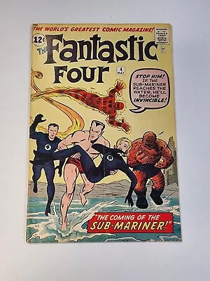 Buy Fantastic Four #4 (5/62) 1st Silver Age Appearance Of Sub-Mariner Namor Marvel • 1,606.35£