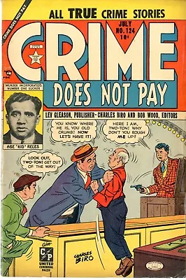 Buy Crime Does Not Pay  # 124    VERY GOOD   July 1953   Biro Cover   Rockwell, Wess • 30.38£