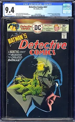 Buy DC Detective Comics #457 CGC 9.4 White Pages 1971 - 1st Leslie Thompkins • 299.82£