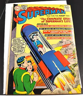 Buy Superman #146 DC Comic 1961, 10 Cent Silver Age Key Superman Complete Life Story • 177.89£