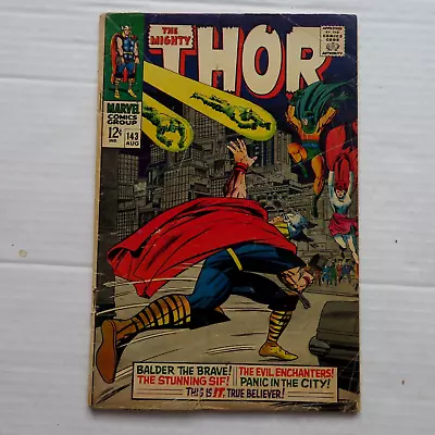 Buy Thor 143 (1967) 1sr Enchanters Three  Jack Kirby Art Marvel S • 11.98£