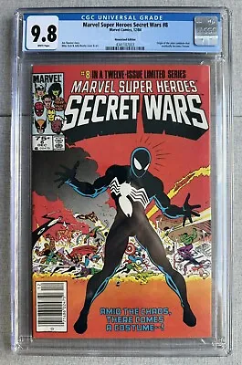 Buy Marvel Super Heroes Secret Wars #8 CGC 9.8 White NEWSSTAND Origin Black Costume • 985.42£