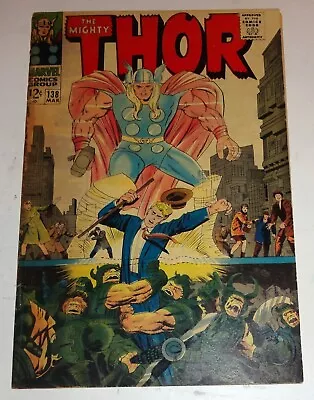 Buy Thor #138 Classic Cover Jack Kirby Classic 1967 Vg/vg+ • 21.83£