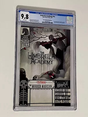 Buy The Umbrella Academy FCBD CGC 9.8 Gerard Way 2007 Dark Horse Comics 1st App • 111.92£