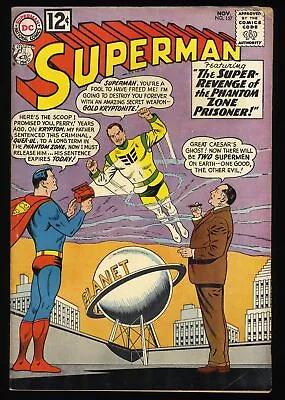 Buy Superman #157 VG+ 4.5 Superman's Day Of Doom! DC Comics 1962 • 26.21£