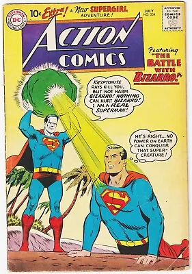 Buy Action Comics #254 SUPERMAN 1st Appearance Origin Of Bizarro #1 1959 DC • 197.11£