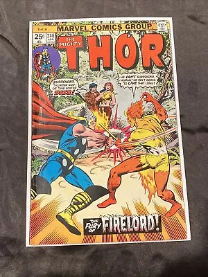 Buy The Mighty Thor #246 Battle Of Thor Vs Fire Lord, 1976 Marvel Comic FN+ 6.5 • 8.03£