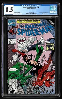 Buy Amazing Spider-Man #342 CGC 8.5 WHITE Marvel 1990 Erik Larsen Powerless Part 2 • 27.60£