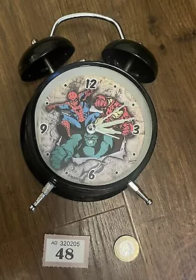 Buy Marvel Comics  Classic Metal Bedside Alarm Clock  Hulk, Spiderman & Iron Man • 10£
