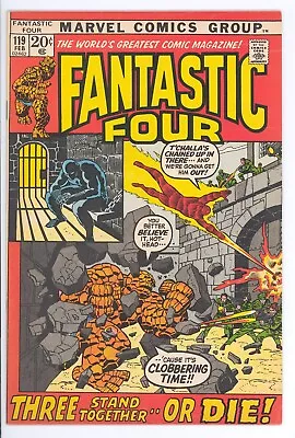 Buy Fantastic Four #119 Marvel 1972 VF+ Black Panther App. (Black Leopard) FREE SHIP • 56.24£