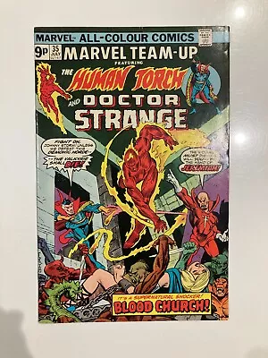 Buy Marvel Team-Up 35 1975 Very Good Condition Spider-Man & Human Torch & Dr Strange • 4.50£