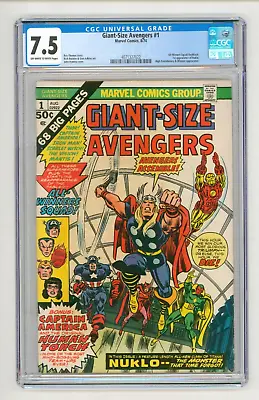 Buy Giant Size Avengers #1 CGC 7.5 VFN- Scarlet Witch Learns Her Parentage • 105£