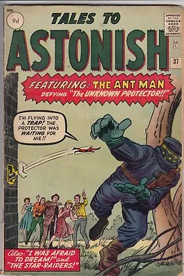 Buy Tales To Astonish 37 - 1962 - Ant-Man - Kirby, Ditko - Fine • 89.99£