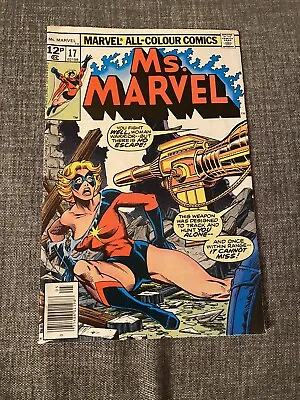 Buy MS. MARVEL #17 Carol Danvers Brief Mystique Cameo UK Price Marvel 1978 • 10£