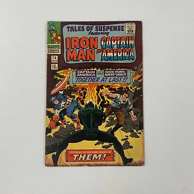 Buy Tales Of Suspense Iron Man Captain America #78 1966 VG+ Pence Copy • 45£