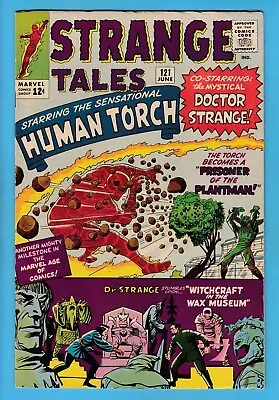 Buy Strange Tales # 121 Fn Dr. Strange - Human Torch - Glossy Us Cents Marvel - 1964 • 15£
