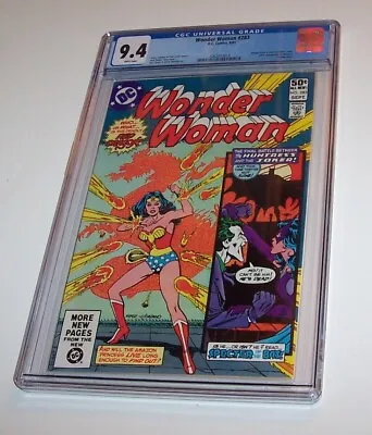 Buy Wonder Woman #283  - DC 1981 Bronze Age Issue - CGC NM 9.4 - Joker Back-Up Story • 76.41£