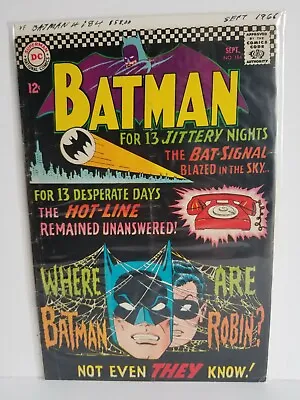 Buy Batman #184 (Sep 1966, DC) Silver Age  • 114.63£