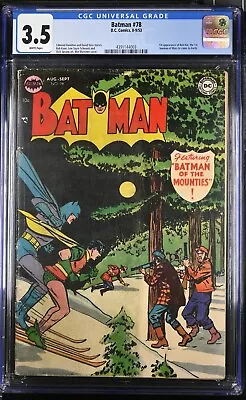 Buy Batman #78 (Aug-Sep 1953, D.C. Comics) CGC 3.5 VG- | 4391144003 • 279.82£