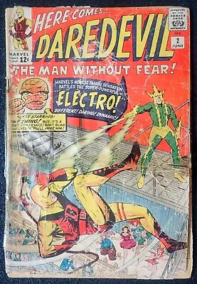 Buy Daredevil #2 ⚡ YELLOW DEVIL Vs ELECTRO ⚡ Low-grade 1964 • 117.47£