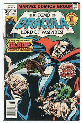 Buy Tomb Of Dracula 58 - Blade App (bronze Age 1977) - 8.5 • 30.58£