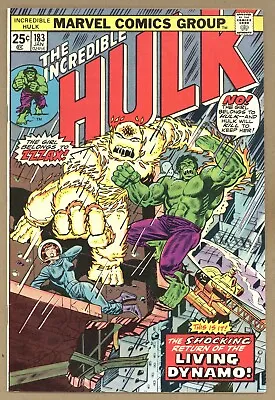 Buy Incredible Hulk 183 VF+ Herb Trimpe Art! ZZZAX LIVEZZ! 1975 Marvel Comics V396 • 23.65£
