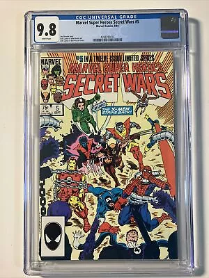 Buy Marvel Super Heroes Secret Wars #5 CGC 9.8 Uncirculated Copy Direct Edition 1984 • 111.52£