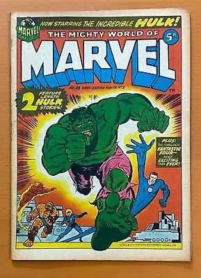 Buy Mighty World Of Marvel #33 RARE MARVEL UK 1973. Stan Lee. FN+ Bronze Age Comic • 19.95£