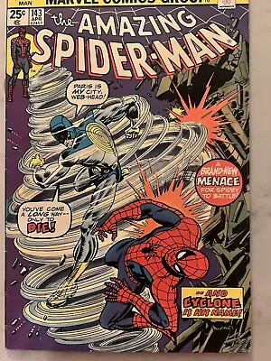Buy Marvel Comics THE AMAZING SPIDER-MAN #143 (Apr, 1975) 1st Cyclone, 1st Kiss F- • 59.30£