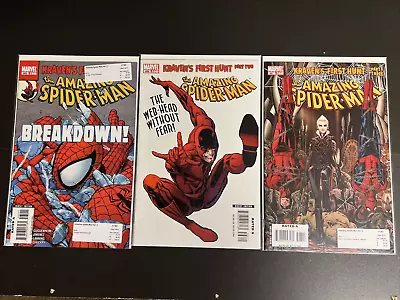 Buy Amazing Spider- Man 565, 566, 567 Kraven's First Hunt - Marvel Comics 2008 • 17.61£