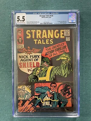 Buy Strange Tales 135 Cgc 5.5 First Appearance Of Nick Fury • 150.15£