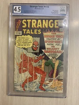 Buy Strange Tales 115 Pgx 4.5 Like Cgc Vg+ 1963 4th Dr Strange & Origin Early Spidey • 222.34£