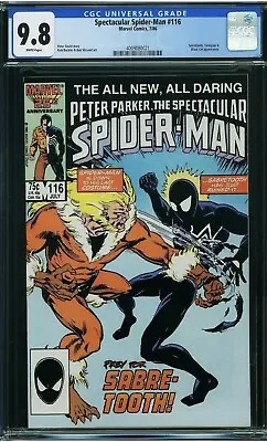Buy SPECTACULAR SPIDER-MAN #116 CGC 9.8 1st App Of Foreigner Villain In Kraven Movie • 476.66£
